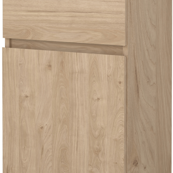 Sengebord Vesterholm Naia, vægmonteret natbord, Jackson Hickory finish, H70ÃB40ÃD40 cm, FSC-certificeret